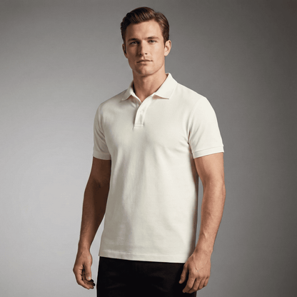 Custom Slim Fit Stretch Mesh Polo Shirt