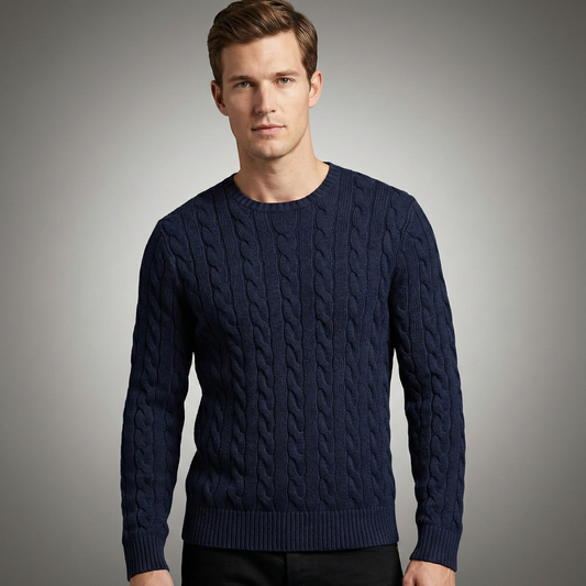 Cable-Knit Cotton Jumper