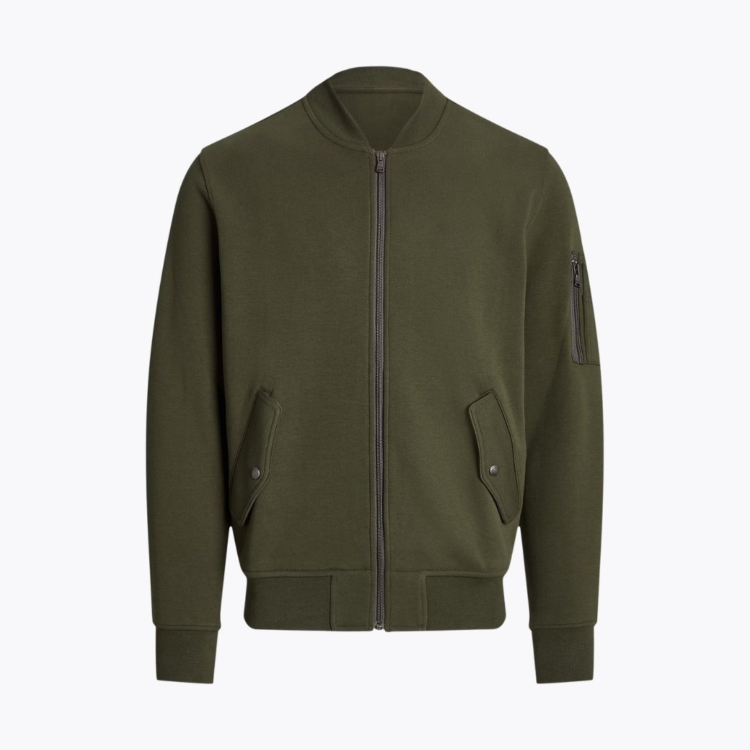 Double-Knit Bomber Jacket