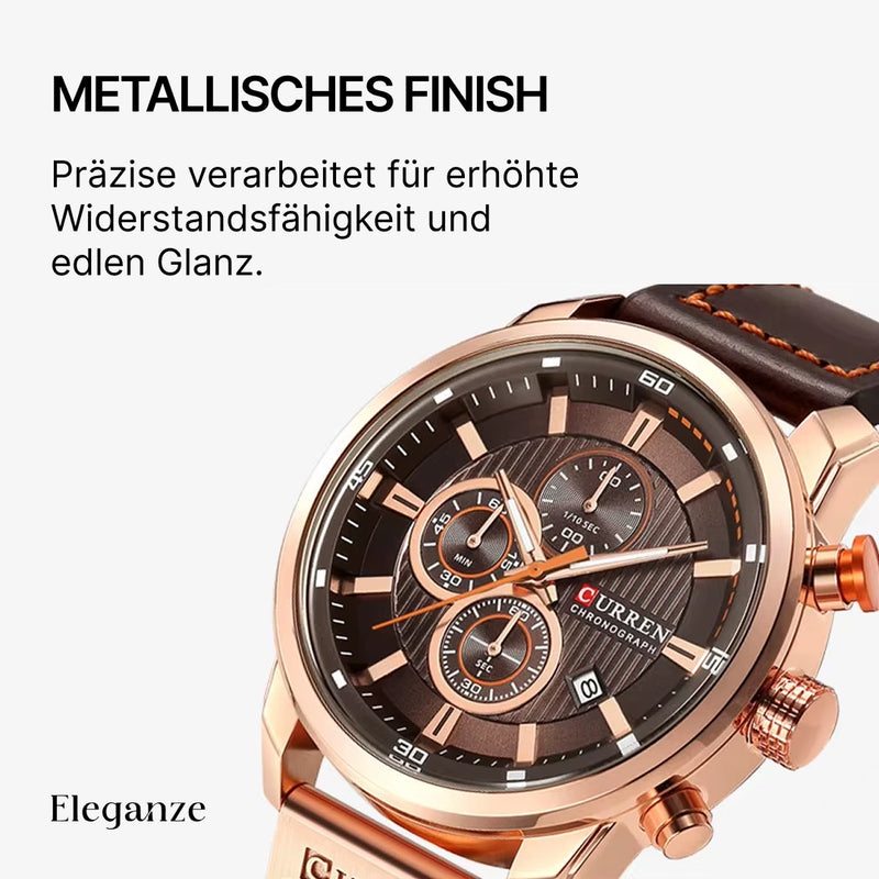 Curren Titan Edition™ Uhr + Exklusive Slim-Geldbörse aus Leder